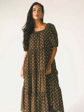 Zoco DAYMAKER DRESS // MOCHA DOT *ZOCO EXCLUSIVE*